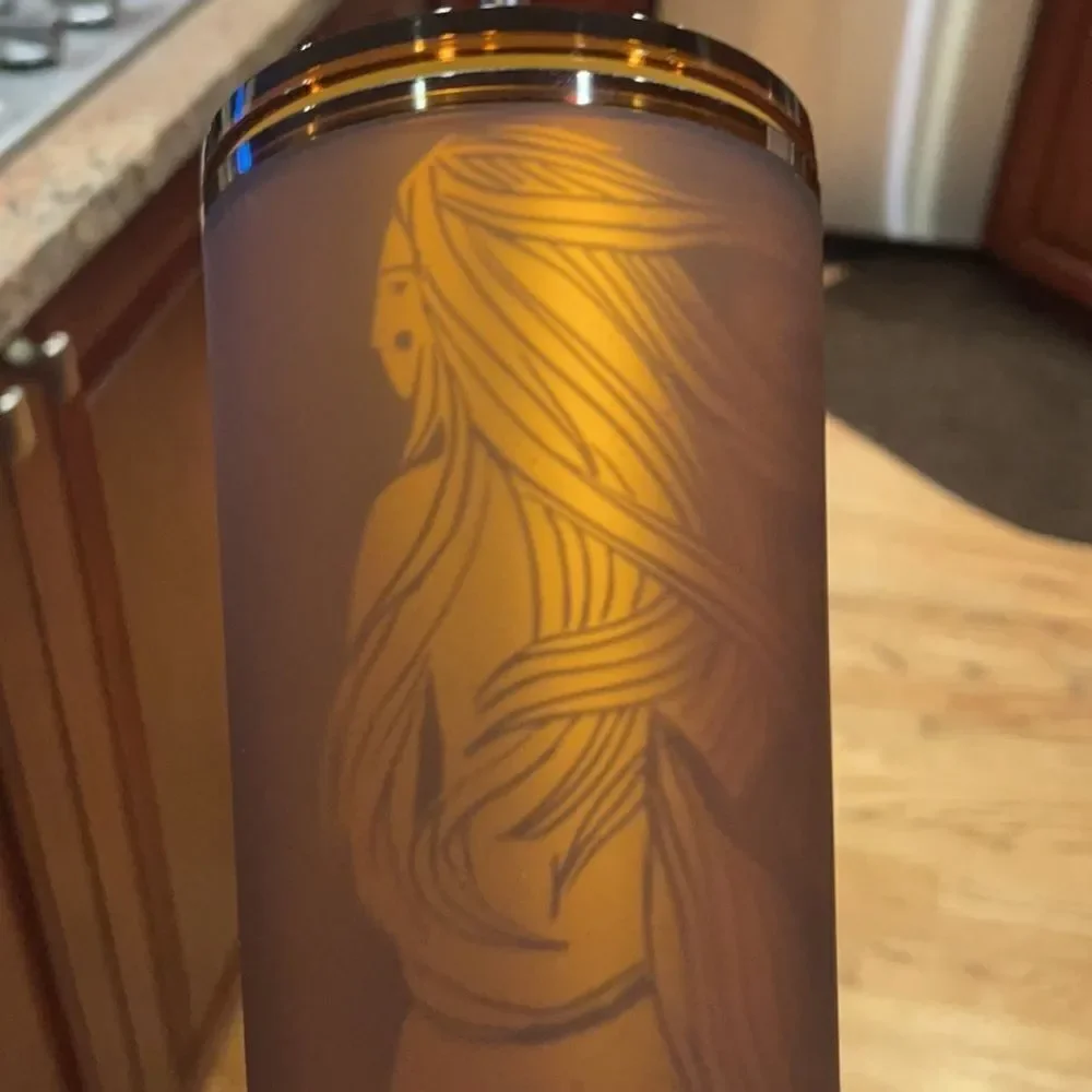 STARBUCKS pike place amber mermaid siren tumbler